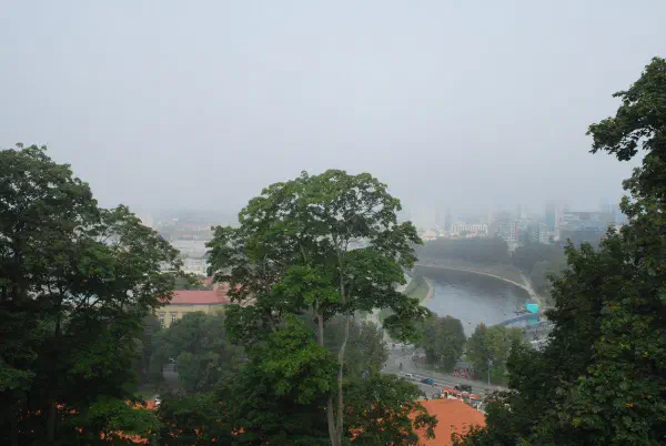 View from top of Gedimino kalnas (Castle hill)
