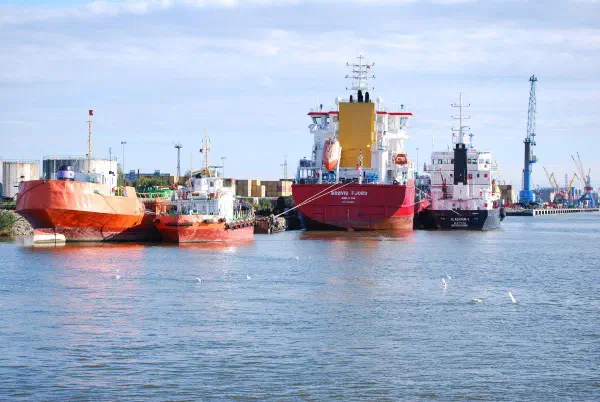 The harbor of Klaipeda