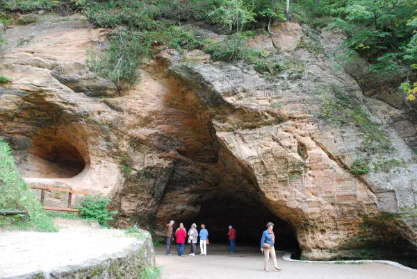 Gutmanis Cave near Sigulda in Gauja National Park