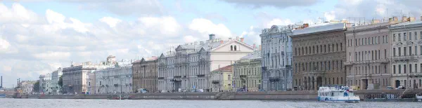 View from the river Neva