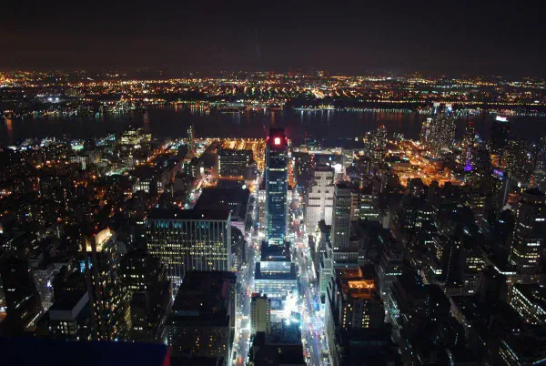 One Penn Plaza seen from the Empire State Building
