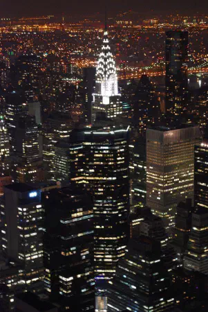 The Chrysler Building seen from the Empire State Building