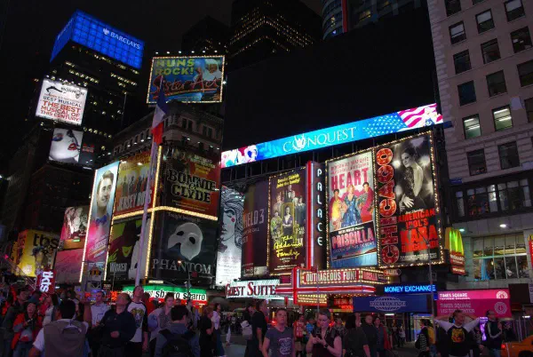 Times Square at night