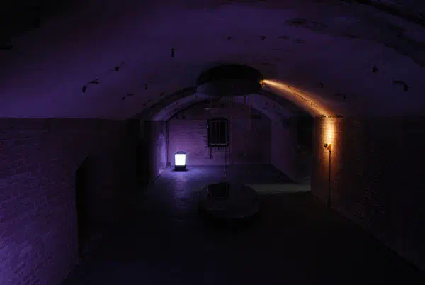 One of the many interactive displays in the fort