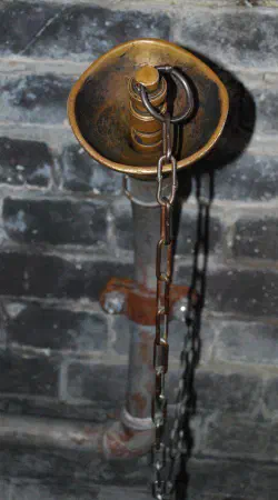 Speaking trumpets were used to communicate all over the fort