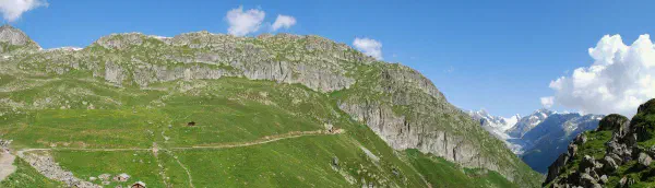 In the middle of the photo there is a tunnel leading to the other side of the mountain giving us a nice shortcut.