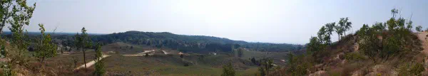 Panoramic view of the dunes near Saugatuck