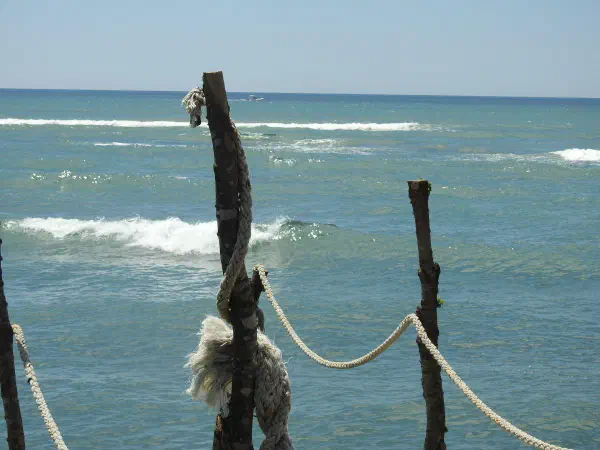 Lunch and swimming at Restoran Ivana, our last stop before Albania