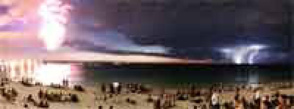 Fireworks, meteor & lightning