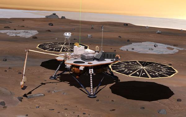 Mars Phoenix Lander Frozen Solid